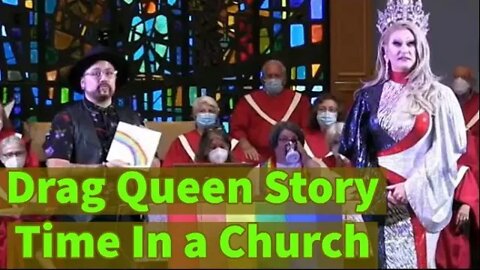Drag Queen Leads Story Time in a Church for Pride Month