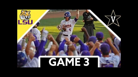 LSU vs #21 Vanderbilt Highlights (Game 3, CRAZY GAME!) | 2022 College Baseball Highlights