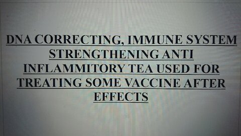 CURE FOR MOST VACCINE SIDE EFFECTS/VACCINE REGRET
