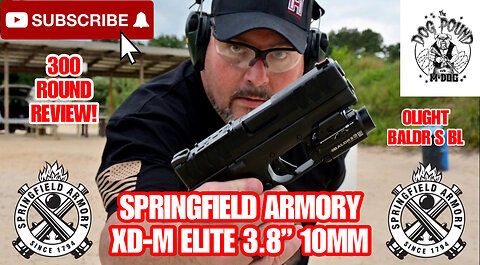 SPRINGFIELD ARMORY XD-M ELITE COMPACT 10MM 300 ROUND REVIEW! OLIGHT BALDR S BL!