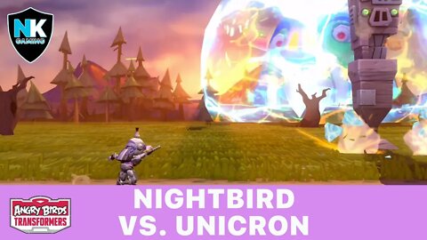 Angry Birds Transformers 2.0 - Nightbird vs. Unicron - 2 Battles