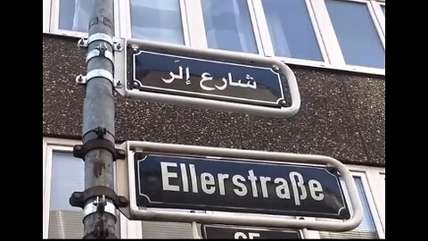 2023: First Arabic street sign in Dusseldorf, Germany, NRW