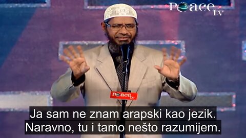 Zakir Naik iskreno - ne znam arapski! (najpoznatiji islamski učenjak današnjice) | Pax Vobiscum