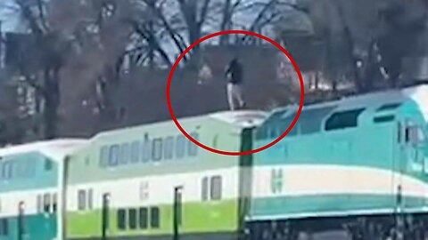 Teen hospitalized after jumping atop a Toronto train during social media stunt