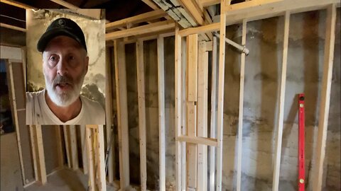 Episode 79 A 110-Year-Old Basement Renovation Part Five - Phase Two of the Framing