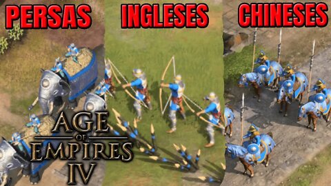 Civilizações dos Chineses, Persas e Ingleses no Age of Empires 4
