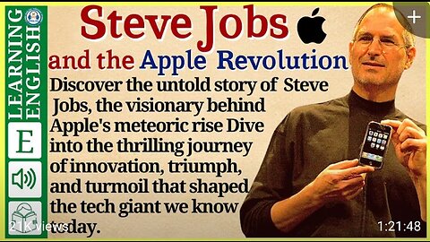 Learn English Through ⭐ Story 🌟 / Level 3 — Steve Jobs — Graded Reader | WooEnglish