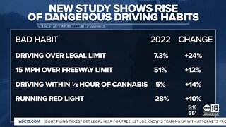 Bad driving habits are back on the rise