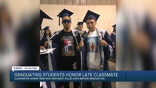 Graduating students honor Tulsa student killed in shooting