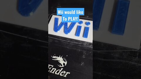 3D Printed 2-color Wii Wall Sign #Shorts