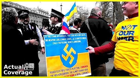 Anti-Ukraine war Protest "NOT OUR WAR" | Whitehall London