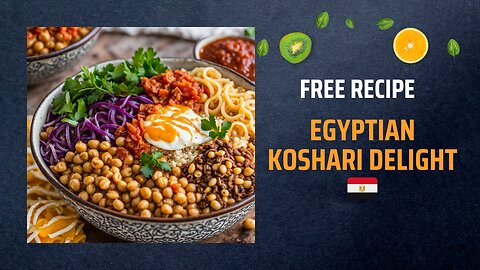 Free Egyptian Koshari Delight Recipe🍲