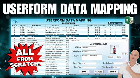 Excel VBA Hack: How To Use Data Mapping In Any Userform
