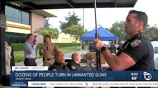 Dozens of people turn in unwanted guns