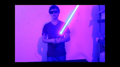 Real Burning HOMEMADE LIGHTSABER!!! styropyro's version