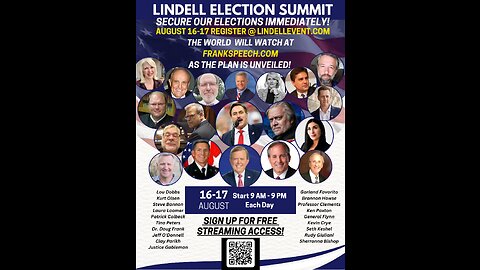 Mike Lindell Election Summit- Sign Up And Receive A Free Gift