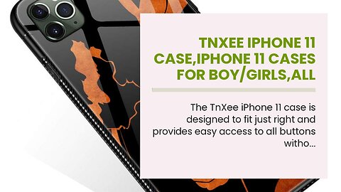 TnXee iPhone 11 Case,iPhone 11 Cases for Boy/Girls,All Around Use Soft TPU Bumper and Four Corn...