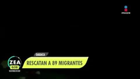 Rescue 89 Central American migrants inside a truck in Oaxaca, Mexico (08/02/2022)