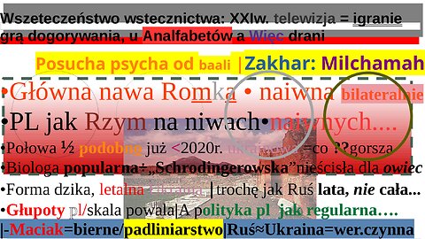 Wszeteczeństwo wstecznictwa: XXIw. telewizja = igranie grą dogorywania, u Analfabetów a Więc drani