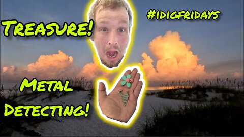 Metal Detecting the Beach before a Storm • Treasure Hunt Gold & Silver • What's in the Sand?!