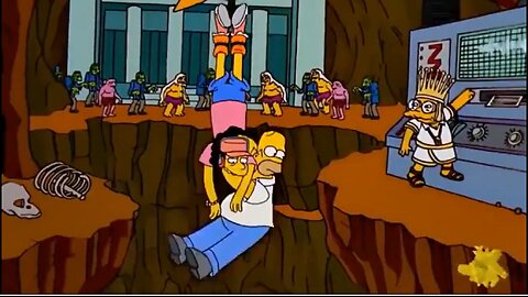 👀 The Simpsons in 1999: Earthquake machine, deep underground reptilians, etc