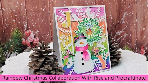 Rainbow Christmas Card Collaboration With Rise and Procraftinate