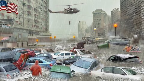 USA Underwater: The Worst Flash Flood! Cities Without Electricity! Cars Sinking in Water