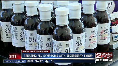 Treating Flu Symptoms with Elderberry Syrup