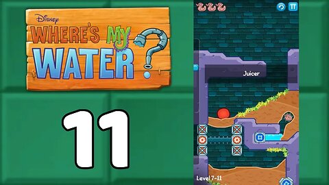 Where's My Water? Swampy - Streched Thin Level 11 | 3 stars walkthrough + collection