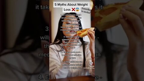 5 myth about weightloss #weightlossadvice #weightlosstips #bodybuilding #weightloss
