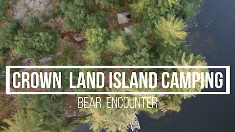 Breathtaking remote island camping + Bear encounter | Ontario, Canada
