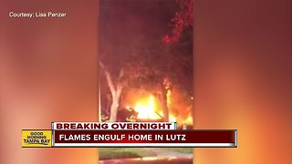 Fire forces Lutz family out of their home on New Year's Day