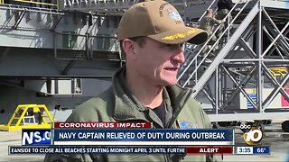 Navy captain relieved of duty during outbreak