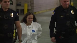 Rachel Henry arrives at 4th Avenue Jail after death of three children