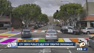 City seeks public input for 'creative crosswalks' project