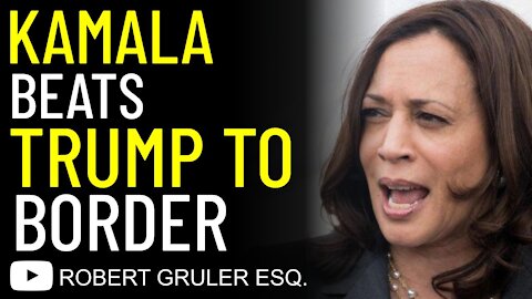 Kamala Beats Trump to the Border