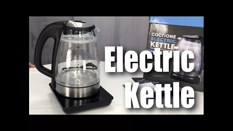 COCTIONE Glass Digital Double Wall Cool Touch Cordless Electric Tea Kettle Review