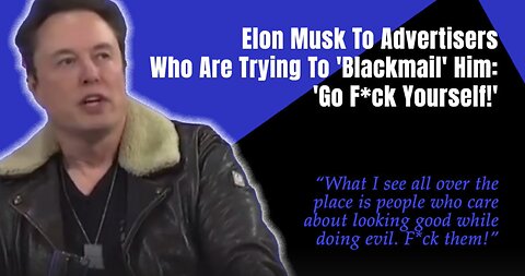 Elon Musk - Full Interview GFY Elon Musk on Advertisers, Trust