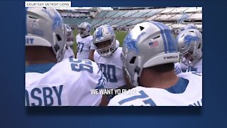 Lions DE Trey Flowers pregame is gold