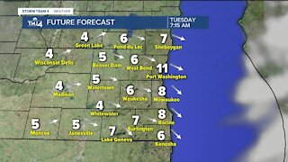 Light snow possible for Monday