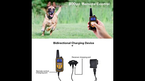 Electric Dog Training Collar Dog Anti Bark Waterproof Rechargeable Pet Remote Control For Sound