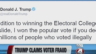 Trump claims voter fraud