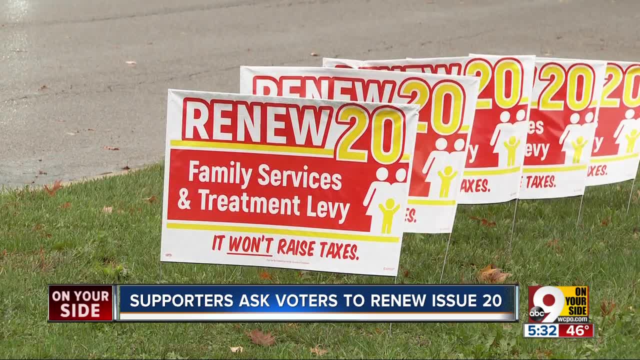 Supporters ask voters to renew Issue 20