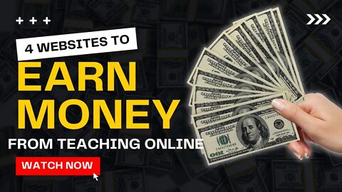 4 Websites That Pay You Real Money for Teaching Online| Make Money Online (2022) | Earn With Penny