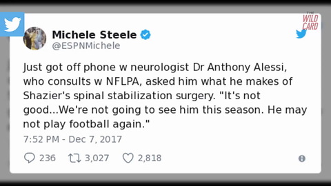 NFLPA Doctor Gives Ryan Shazier Injury Update
