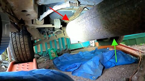 Installing a new muffler on a ford escspe