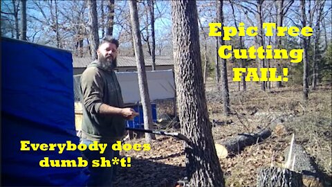 7 Acres Homestead-Episode #5-Epic Tree Cutting Fail!