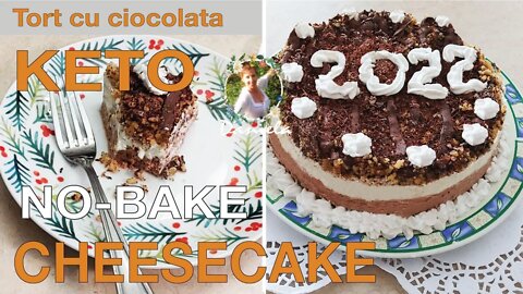 Chocolate Cheesecake Keto, quick, no bake, no flour, rich and creamy, and SUGAR FREE in few minutes!