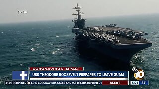 USS Theodore Roosevelt prepares to sail