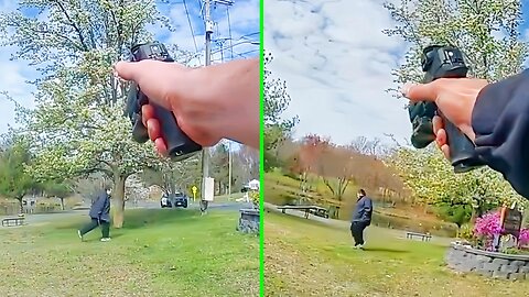 Bodycam: Officer Involved Shooting. Man With A Knife In A Park Acting Erratically. April 25, 2024.